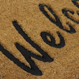 JVL Welcome Rubber Embossed PVC Coir Doormat 40 x x 60cm - Size: 45 x 60cm - Brown - JVL Homewares - Wilko - thumbnail 6