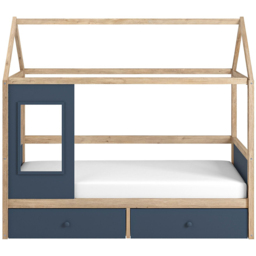 Flair Ted Blue Wooden Play House Bed Frame with Storage - Size: Single - Wilko - thumbnail 4