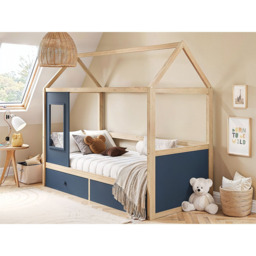 Flair Ted Blue Wooden Play House Bed Frame with Storage - Size: Single - Wilko - thumbnail 6