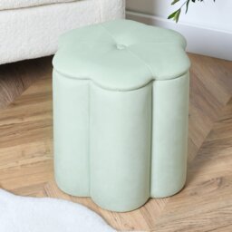 Flower Footstool Green - Wilko - thumbnail 1