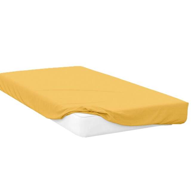 Serene Single Saffron Fitted Bed Sheet - Orange - Wilko - image 1