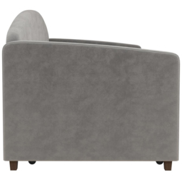 Dorel Aspen Light Grey Velvet Daybed with Trundle - Size: Single - Wilko - thumbnail 7