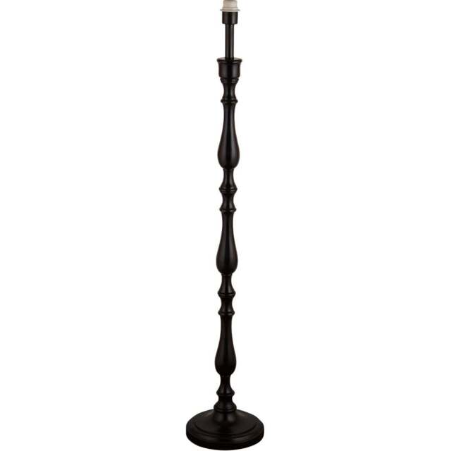 Lighting Collection Baldwin II Black Candle Stick Spindle Floor Lamp Base 132cm - Size: 49 x 20 x 49cm - Wilko - image 1