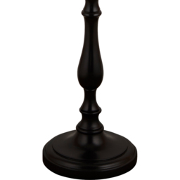 Lighting Collection Baldwin II Black Candle Stick Spindle Floor Lamp Base 132cm - Size: 49 x 20 x 49cm - Wilko - thumbnail 4