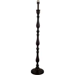 Lighting Collection Baldwin II Black Candle Stick Spindle Floor Lamp Base 132cm - Size: 49 x 20 x 49cm - Wilko - thumbnail 1