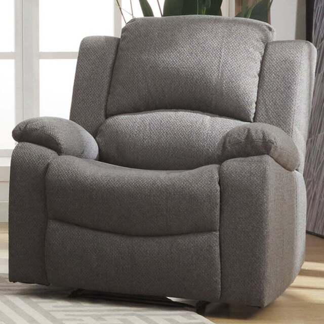 Marldon Single Seater Dark Grey Manual Recliner Sofa - Artemis Home - Wilko - image 1