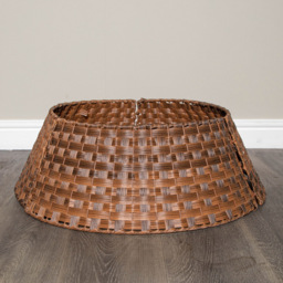 Samuel Alexander Brown Large Wicker Rattan Woven Christmas Tree Skirt 70cm - Size: 70 x 48 x 24cm - Wilko - thumbnail 7