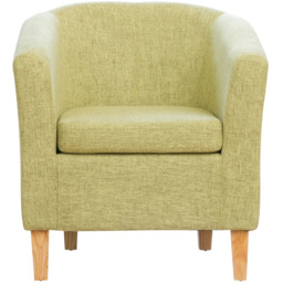 Artemis Home Alderwood Green Hessian Tub Chair - Size: Single - Wilko - thumbnail 3