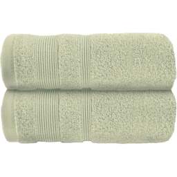Allure Bath Fashions Luxury Zero Twist Egyptian Cotton Sage Green Hand Towel 2 Pack - Size: 50 x 85cm - Wilko - thumbnail 1