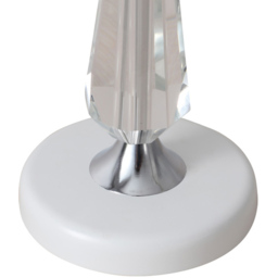Living and Home Scalloped Table Lamp - Size: 42 x 25 x 25cm - White - Wilko - thumbnail 6