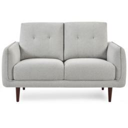 Julian Bowen Remy 3 Seater Light Grey Woven Fabric Sofa - Wilko - thumbnail 4