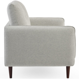Julian Bowen Remy 3 Seater Light Grey Woven Fabric Sofa - Wilko - thumbnail 5