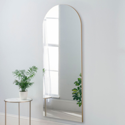 Yearn Gold Arched Full Length Wall Mirror 150 x 60cm - Wilko - thumbnail 3