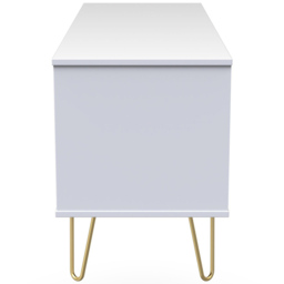 Crowndale Diamond 4 Drawer Matt White Chest of Drawers - Wilko - thumbnail 5