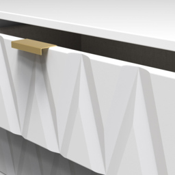 Crowndale Diamond 4 Drawer Matt White Chest of Drawers - Wilko - thumbnail 6