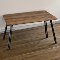 Seconique Quebec Medium Straight Edge Dining Table Oak Effect - Size: 4 Seater - Brown - Wilko