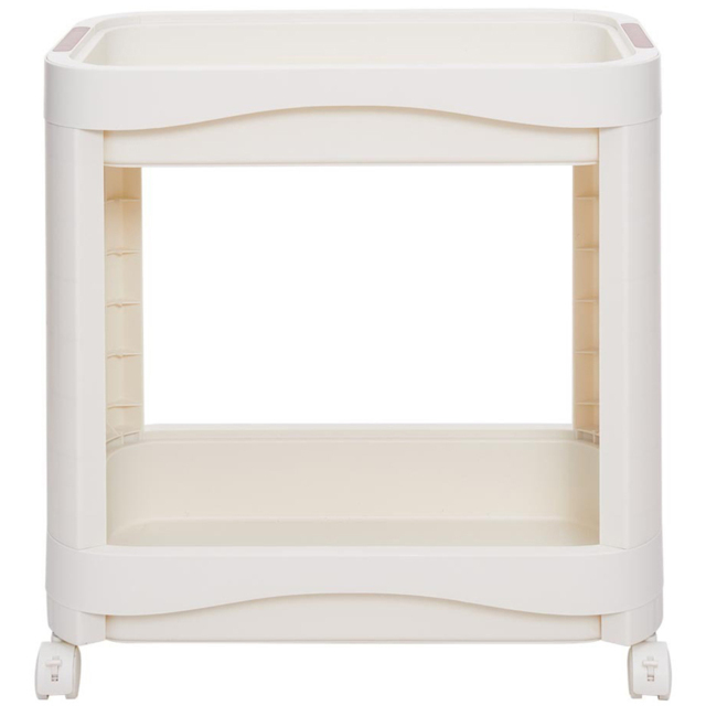 H&O Direct 2 Shelf White Storage Cart - Size: 52 x 52 x 30cm - Wilko - image 1