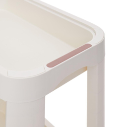 H&O Direct 2 Shelf White Storage Cart - Size: 52 x 52 x 30cm - Wilko - thumbnail 5