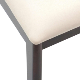 vidaXL Set of 2 Light Brown Rubberwood Vintage Dining Chairs - Wilko - thumbnail 6
