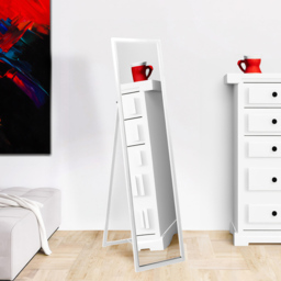 Harbour Housewares White Round Full Length Mirror 137 x 35.5cm - Size: 137 x 35.5 x 45.5cm - Wilko - thumbnail 7