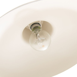 Happy Homewares Matt Cream Curved Metal Industrial Retro Designed Pendant Shade - Size: 13 x 29 x 29cm - Wilko - thumbnail 5