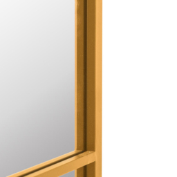MirrorOutlet The Arcus Gold Metal Arched Window Wall Mirror 174 x 85cm - Wilko - thumbnail 6