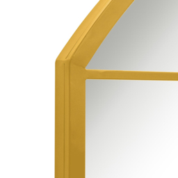 MirrorOutlet The Arcus Gold Metal Arched Window Wall Mirror 174 x 85cm - Wilko - thumbnail 7