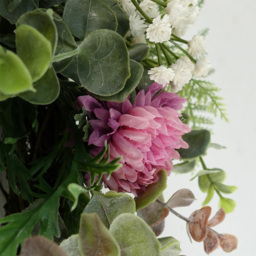 Botanik Opulent Pink Blossom Floristry Artificial Wreath 45cm - Size: 45 x 45 x 10cm - Wilko - thumbnail 7