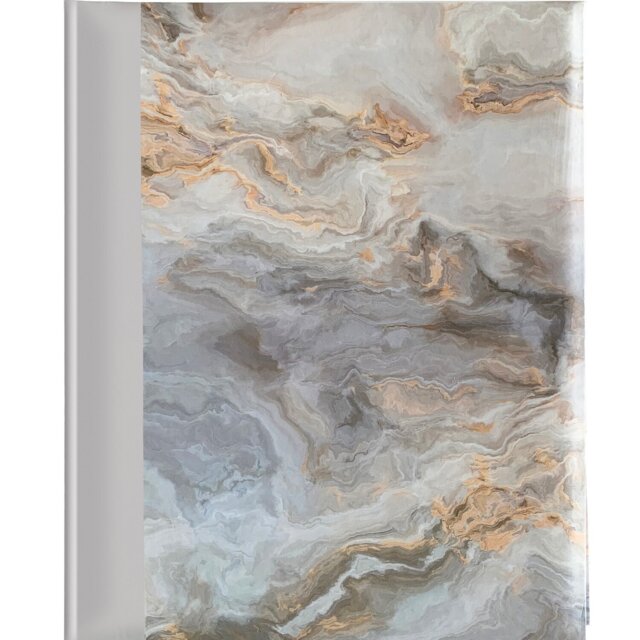 Grey Marble Book Bound Photo Album 25 Sheets - Size: 11 x 14 Inch - Wilko - image 1