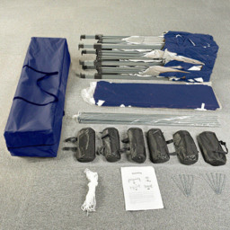 Blue 3 x 6m Pop Up Gazebo with Weight Bags and Removable Side - MCC - Wilko - thumbnail 4