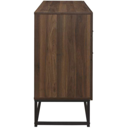 Houston 6 Drawer Walnut Wood Chest of Drawers - Size: 4 Drawer - Brown - Birlea - Wilko - thumbnail 5
