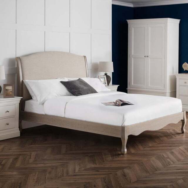 Julian Bowen Camille Double Limed Oak Bed - Wood - Wilko - image 1