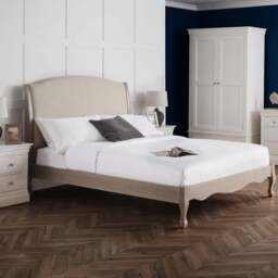 Julian Bowen Camille Double Limed Oak Bed - Wood - Wilko - thumbnail 1