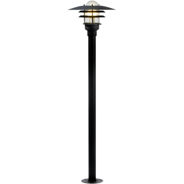 Nordlux Lonstrup 32 Black Weatherproof Outdoor Lamp Post - Size: 116 x 32 x 32cm - Wilko - image 1