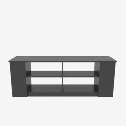 Decorotika Space 8 Shelf Anthracite TV Unit - Size: 51.8 x 140 x 35cm - Black - Wilko - thumbnail 3