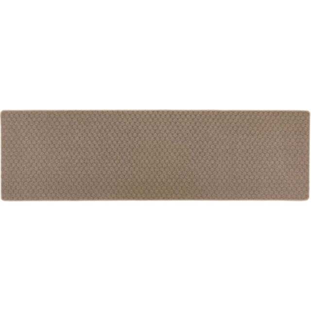 My Mat Mink Sculptured Honeycomb Washable Runner 67 x 230cm - Brown - Wilko - image 1