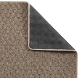 My Mat Mink Sculptured Honeycomb Washable Runner 67 x 230cm - Brown - Wilko - thumbnail 4