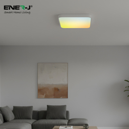ENER-J 80W Animated Sky and Sunset Scenes RGBIC LED Square Ceiling Light 500 x 500mm - Size: 7.8 x 50 x 50cm - n/a - ENERJ - Wilko - thumbnail 3