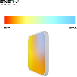 ENER-J 80W Animated Sky and Sunset Scenes RGBIC LED Square Ceiling Light 500 x 500mm - Size: 7.8 x 50 x 50cm - n/a - ENERJ - Wilko - thumbnail 6