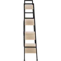 tectake Liverpool 4 Tier Light Wood Oak Sonoma Ladder Shelf - Size: 150 x 36.5 x 61.5cm - Brown - Wilko - thumbnail 5