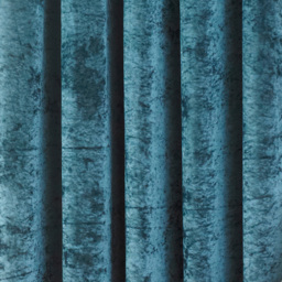 Paoletti Verona Teal Crushed Velvet Eyelet Curtain 168 x 229cm - Size: W 229 x D 168cm - Green - Wilko - thumbnail 5