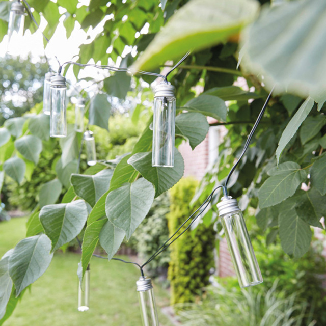 Luxform Monte Gordo 14 LED Solar Powered String Lights - Size: 8.2 x 2.2 x 46.5cm - Clear - Wilko - image 1
