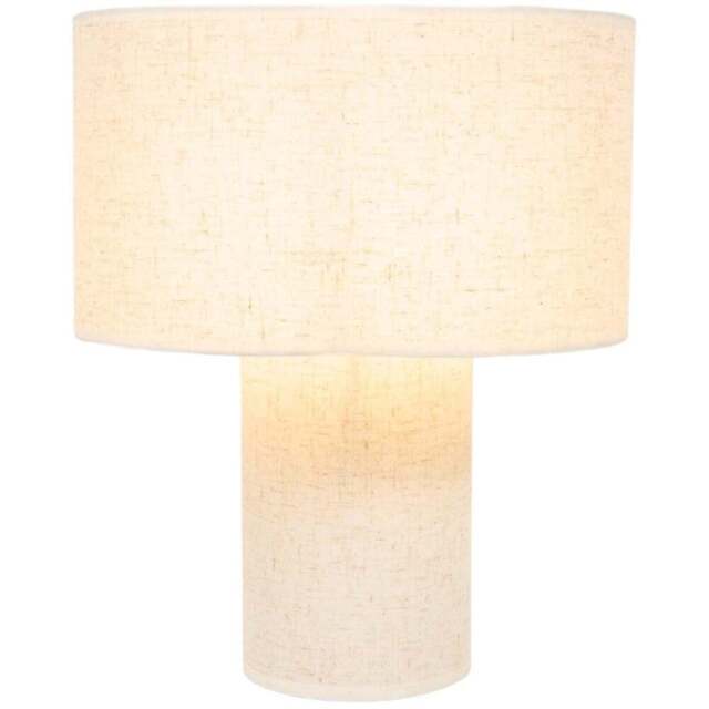 Linen Table Lamp Beige - Wilko - image 1