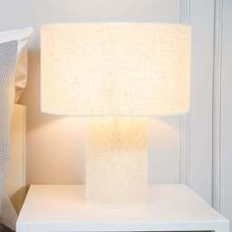 Linen Table Lamp Beige - Wilko - thumbnail 3