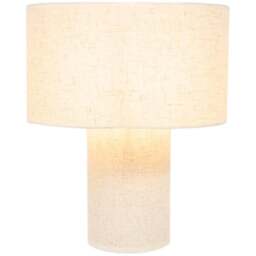 Linen Table Lamp Beige - Wilko - thumbnail 1