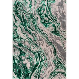 Sunset Emerald Marble Rug Green 120cm - Wilko