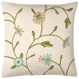Velosso Anthea Duck Egg Filled Large Cushion 56 x 56cm 2 Pack - Blue - Wilko - thumbnail 1