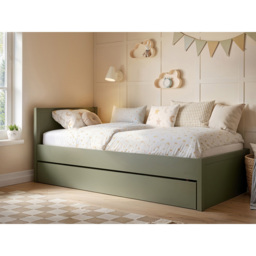 Flair Oli Single Olive Green 2 Drawer Storage Bed - Wilko - thumbnail 7