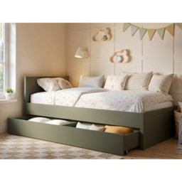 Flair Oli Single Olive Green 2 Drawer Storage Bed - Wilko - thumbnail 6