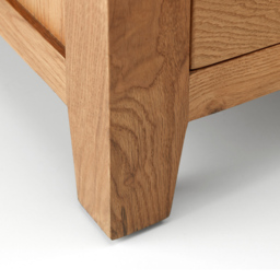 Julian Bowen Marlborough 4 Drawer Oak Single Pedestal Dressing Table - Wood - Wilko - thumbnail 5
